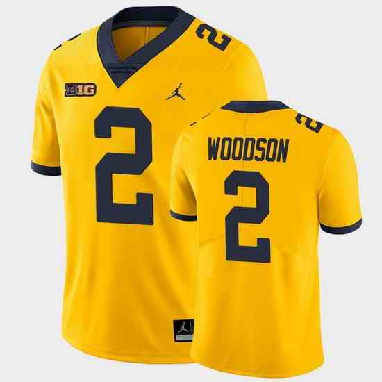 Men Michigan Wolverines Charles Woodson Game Yellow College Football Jersey